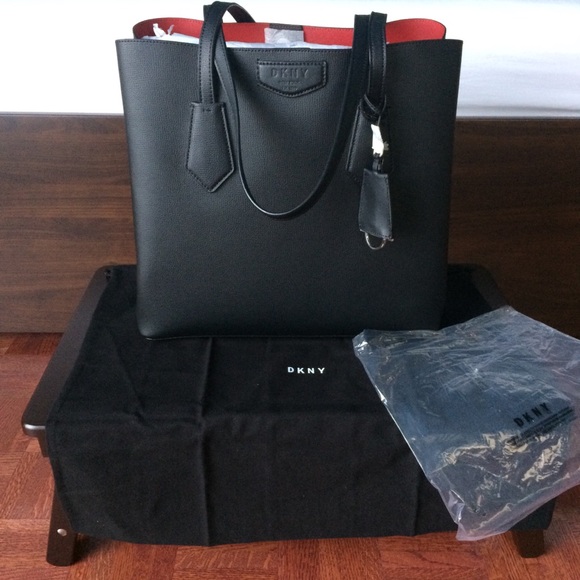 NEW DKNY Real Leather Tote Bag - Picture 1 of 8